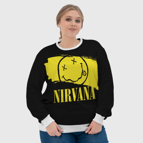 Женский свитшот 3D Nirvana, цвет 3D печать - фото 6