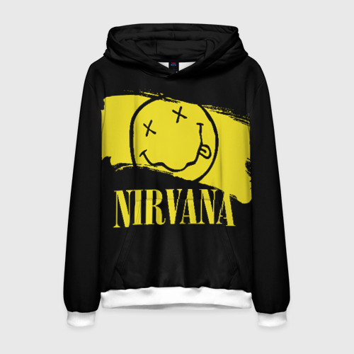 Мужская толстовка 3D Nirvana, цвет белый