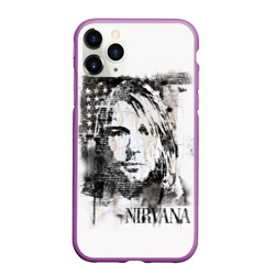 Чехол для iPhone 11 Pro Max матовый Kurt Cobain