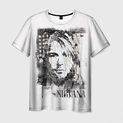 Мужская футболка 3D Kurt Cobain