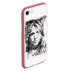 Чехол для iPhone 7/8 матовый Kurt Cobain - фото 2