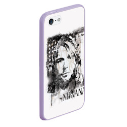 Чехол для iPhone 5/5S матовый Kurt Cobain - фото 2