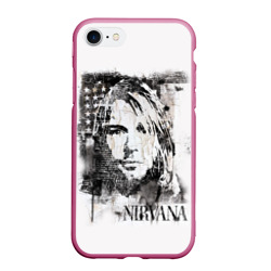 Чехол для iPhone 7/8 матовый Kurt Cobain