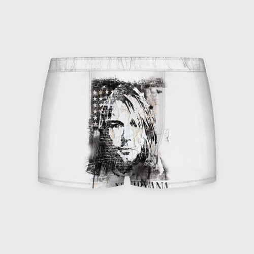 Мужские трусы 3D Kurt Cobain, цвет 3D печать