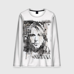 Мужской лонгслив 3D Kurt Cobain