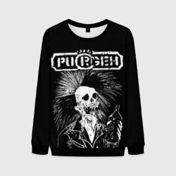 Мужской свитшот 3D Purgen skeleton melts