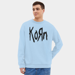 Мужской свитшот oversize без начеса хлопок Korn - фото 2