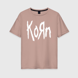 Женская футболка хлопок Oversize Korn