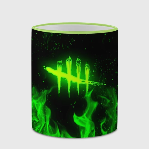 Кружка с полной запечаткой с принтом Dead by Daylight ДБД, вид спереди #2