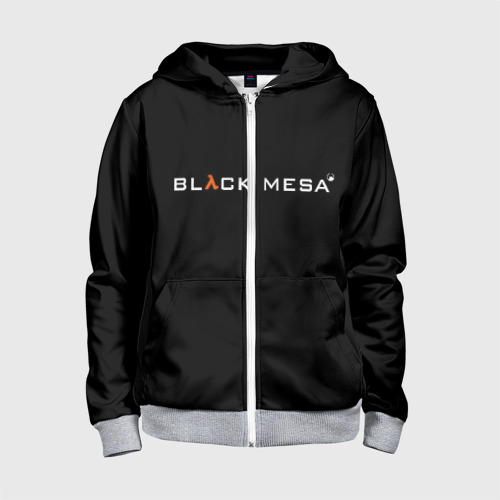 Детская толстовка 3D на молнии Black Mesa, цвет меланж