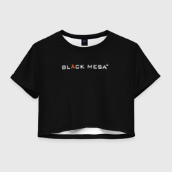 Женская футболка Crop-top 3D Black Mesa