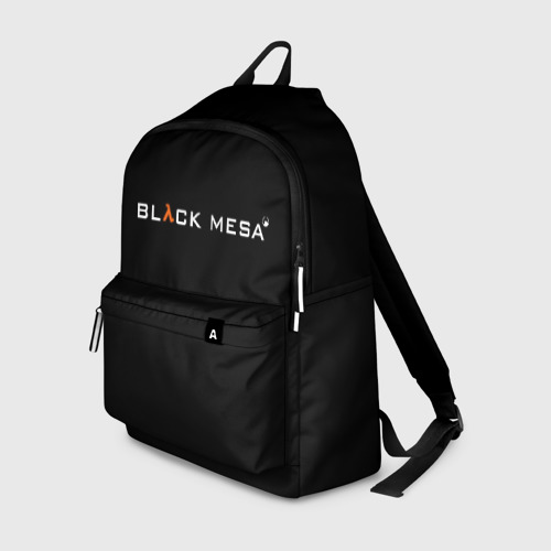 Рюкзак 3D с принтом BLACK MESA, вид спереди #2