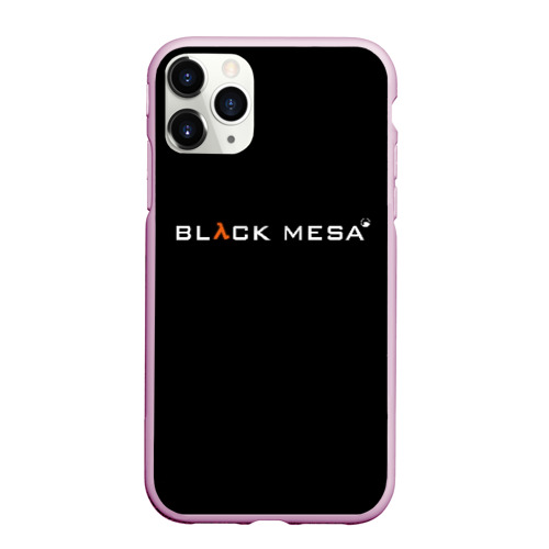 Чехол для iPhone 11 Pro Max матовый Black Mesa, цвет розовый