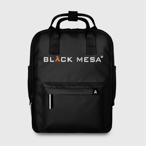 Женский рюкзак 3D с принтом BLACK MESA, вид спереди #2