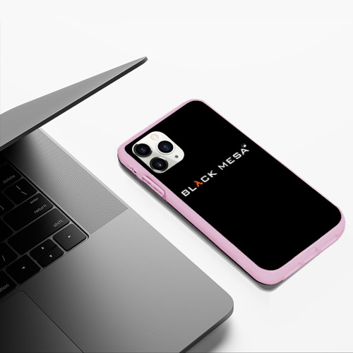 Чехол для iPhone 11 Pro Max матовый Black Mesa, цвет розовый - фото 5