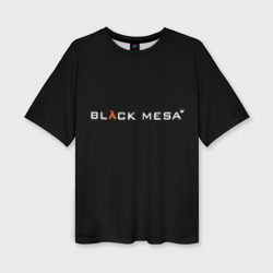 Женская футболка oversize 3D Black Mesa