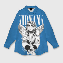 Мужская рубашка oversize 3D Nirvana