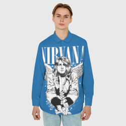 Мужская рубашка oversize 3D Nirvana - фото 2