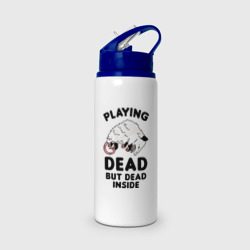 Бутылка для воды с трубочкой Dead Inside