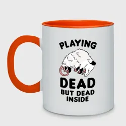Кружка двухцветная Dead Inside