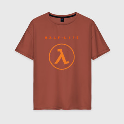 Женская футболка хлопок Oversize Half life