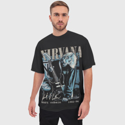Мужская футболка oversize 3D Nirvana Нирвана - фото 2