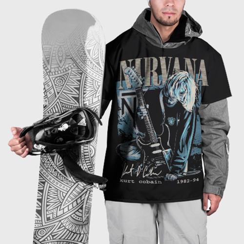Накидка на куртку 3D Nirvana Нирвана, цвет 3D печать