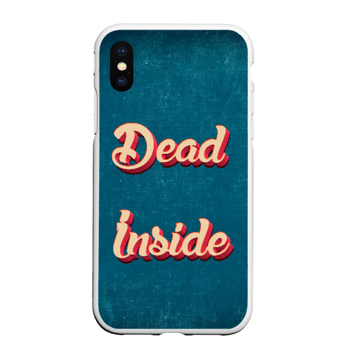 Чехол для iPhone XS Max матовый Dead inside