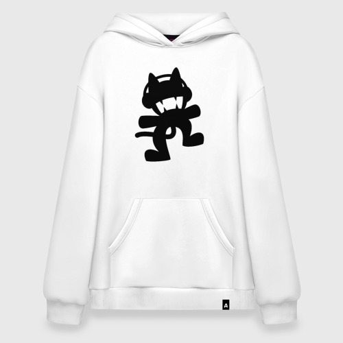 Худи SuperOversize хлопок Monstercat, цвет белый