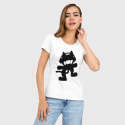 Женская футболка хлопок Slim Monstercat - фото 2