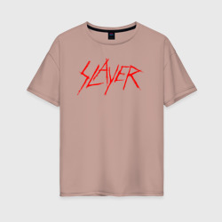 Женская футболка хлопок Oversize Slayer 5