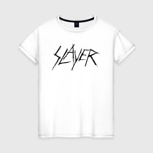 Женская футболка из хлопка с принтом Slayer 6, вид спереди №1