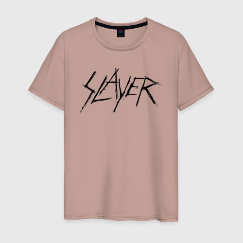 Мужская футболка хлопок Slayer 6, цвет пыльно-розовый