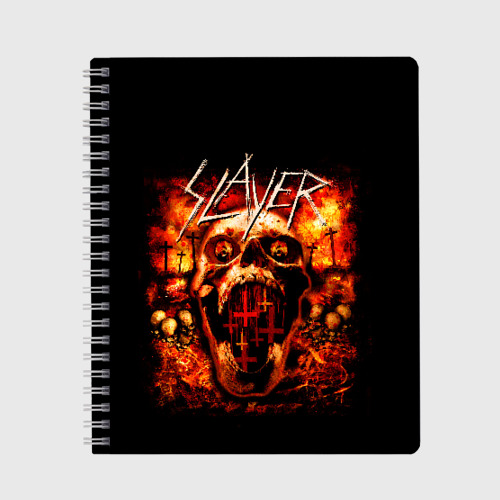 Тетрадь с принтом Slayer 16, вид спереди №1