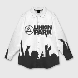 Мужская рубашка oversize 3D Linkin Park Линкин Парк