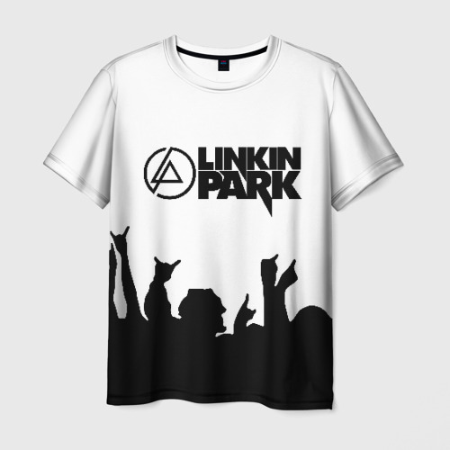 Мужская футболка с принтом Linkin Park Линкин Парк, вид спереди №1