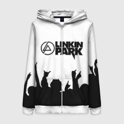 Женская толстовка 3D на молнии Linkin Park Линкин Парк