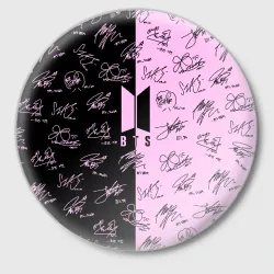 Значок BTS автографы БТС