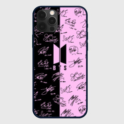 Чехол для iPhone 12 Pro BTS автографы БТС