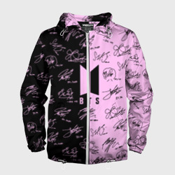 Мужская ветровка 3D BTS автографы БТС