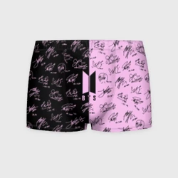 Мужские трусы 3D BTS автографы БТС