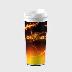 Термокружка-непроливайка CS GO fire storm КС Го огненный шторм