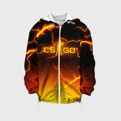 Детская куртка 3D CS GO fire storm КС Го огненный шторм