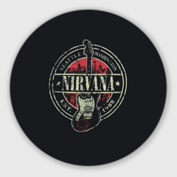 Круглый коврик для мышки Nirvana Нирвана