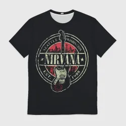 Мужская футболка 3D Nirvana Нирвана