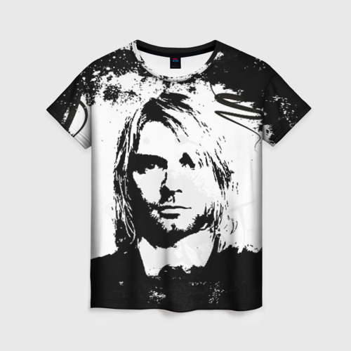 Женская футболка 3D Kurt Cobain, цвет 3D печать