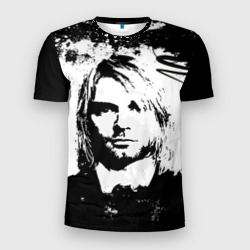 Мужская футболка 3D Slim Kurt Cobain