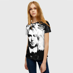 Женская футболка 3D Kurt Cobain - фото 2