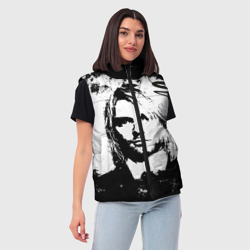 Женский жилет утепленный 3D Kurt Cobain - фото 2