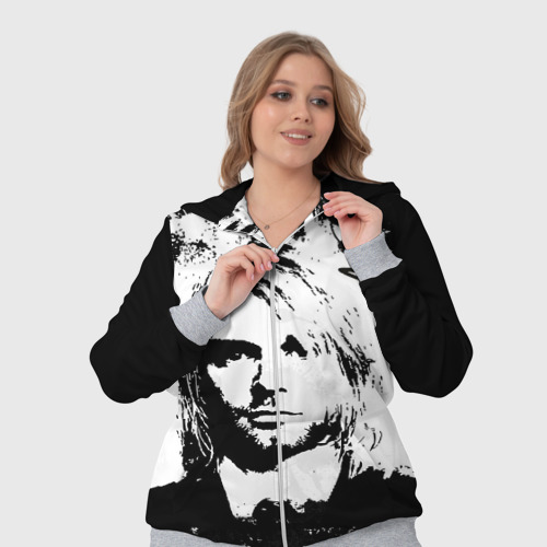 Женский костюм 3D Kurt Cobain, цвет меланж - фото 7